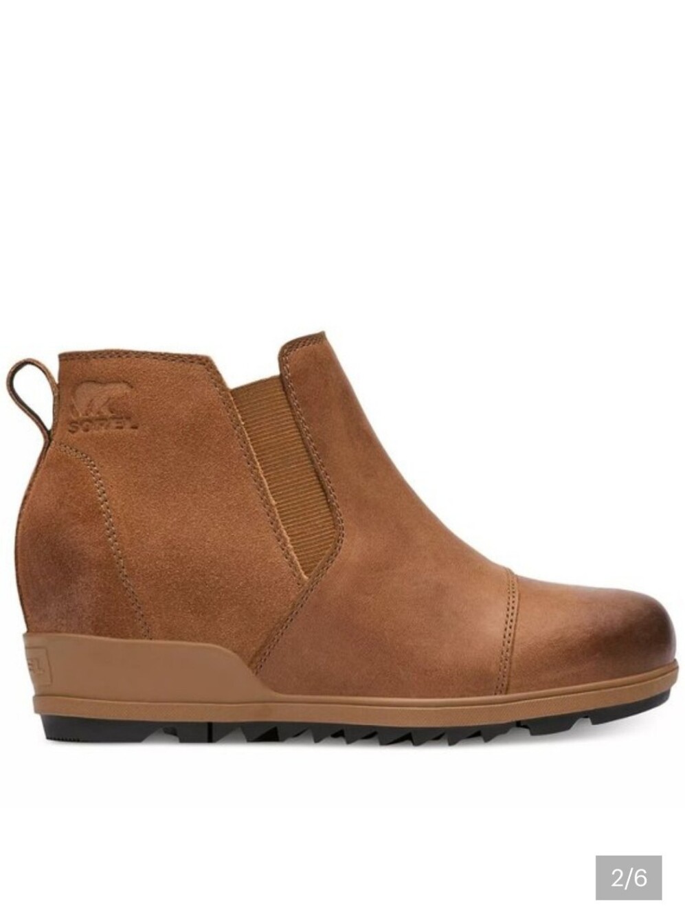 Sorel Evie Women's Pull On Wedge Ankle Boots Tan Brown US Size 11